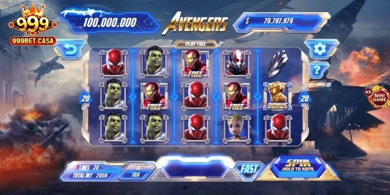 Nổ Hũ Avengers 999bet - Sân Chơi Đánh Thức Mọi Vận May 